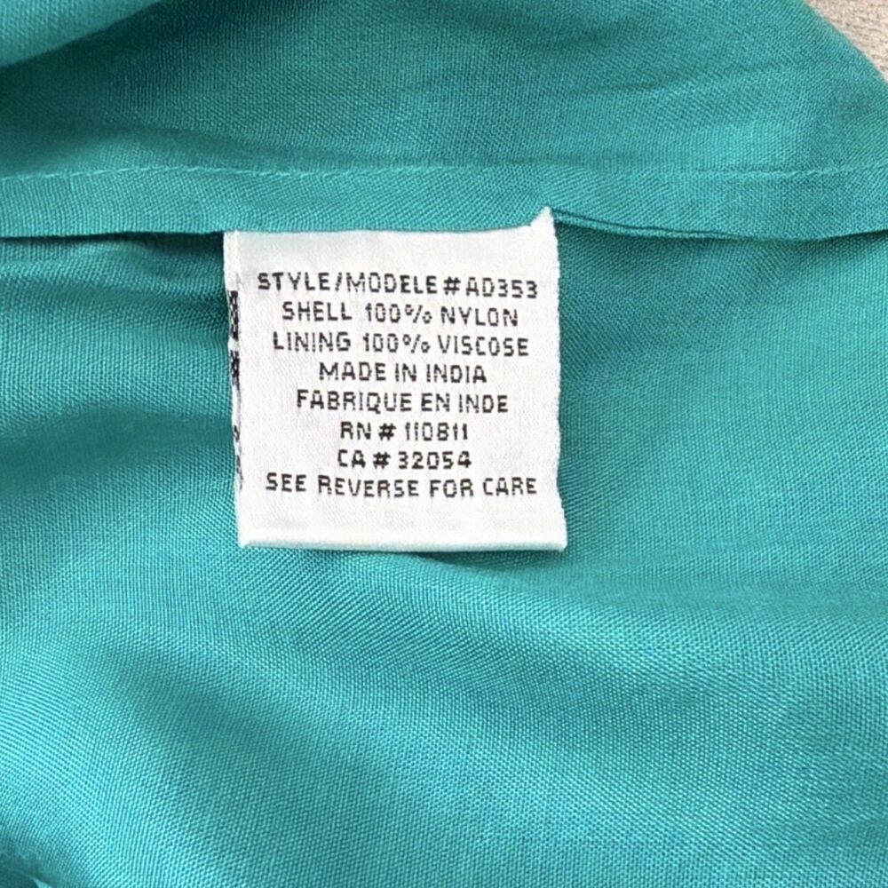 Yoana Baraschi Anthropologie Teal Lace Embroidered A-Line Dress 6 - Picture 6 of 6